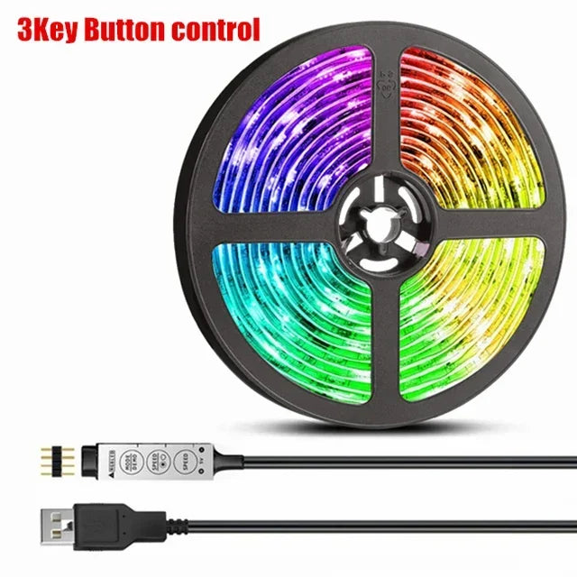 Luces LED RGB para Habitación – Tira USB 5V con App y Control Remoto